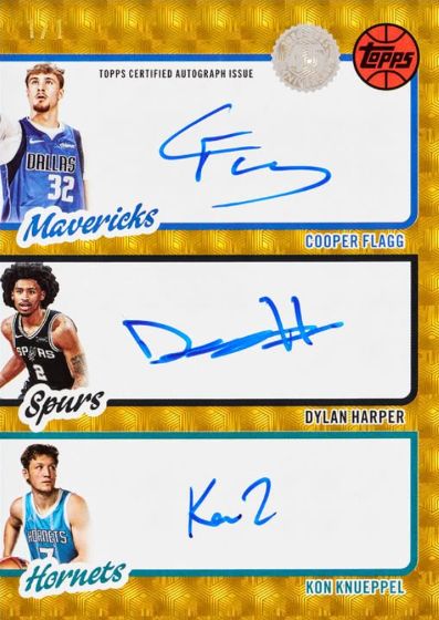 Triple Autographs 2025 Topps Basketball