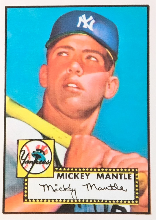 1952 Mickey Mantle Rookie Baseball Card