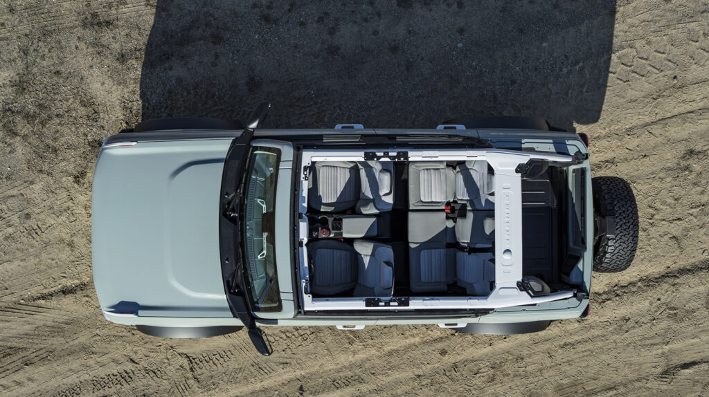 Ford Bronco overview Cactus Gray with white accents