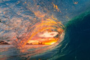 Ocean Wave Sunset