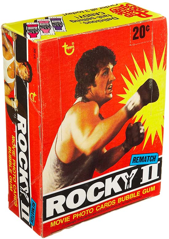 1979 Topps Rocky II Box